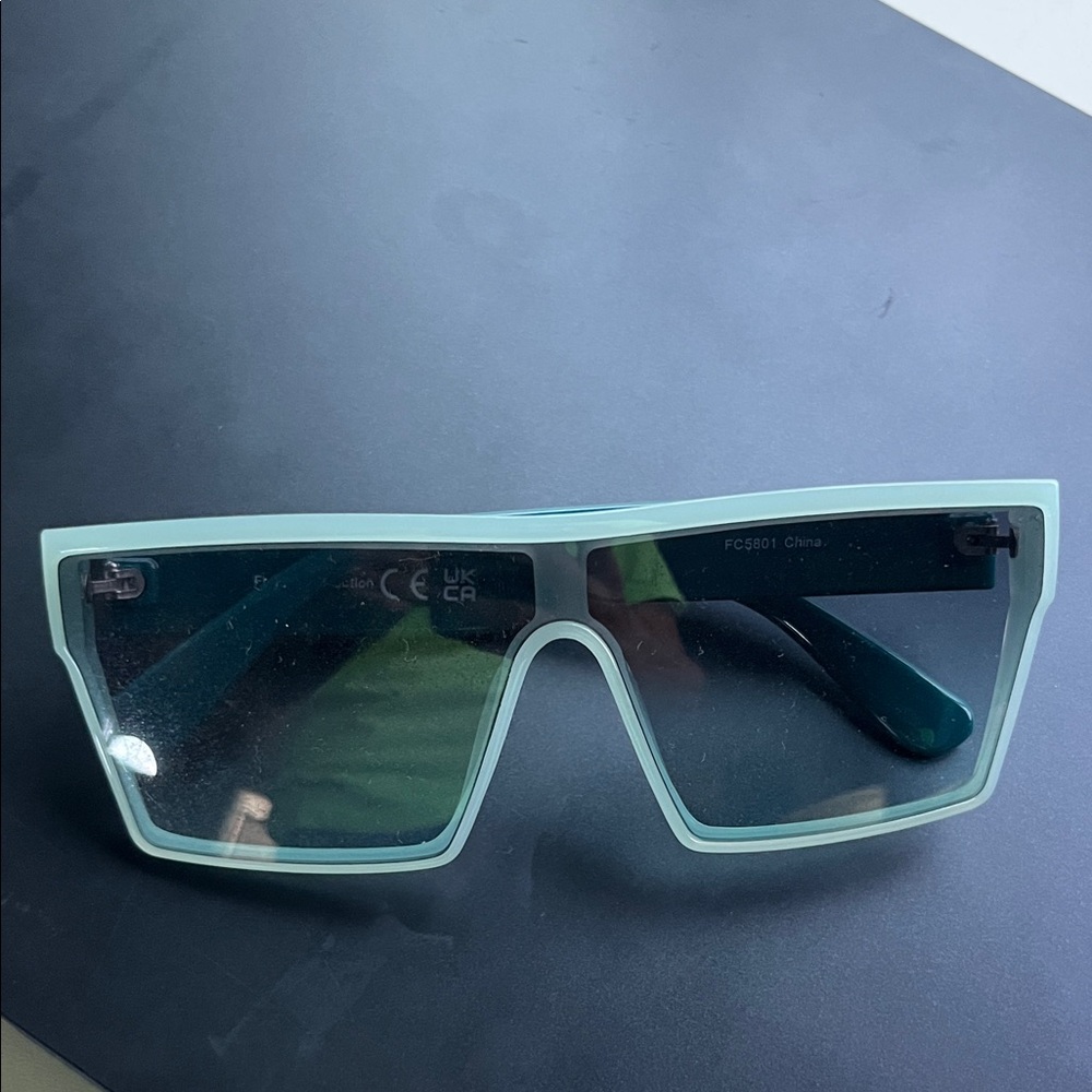 New Shield Sunglasses in Light Blue